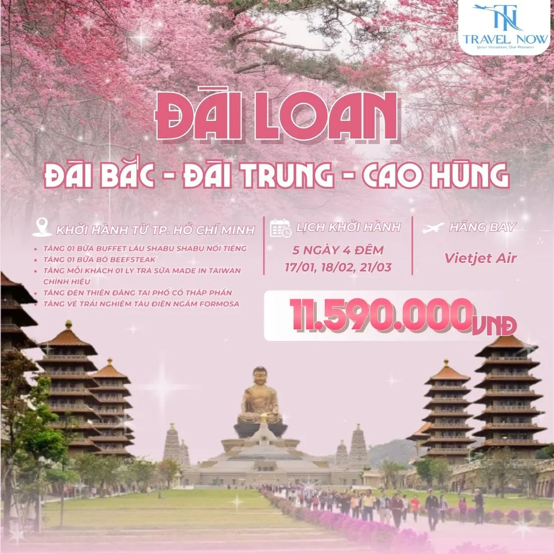 Tour Đài Loan tháng 12