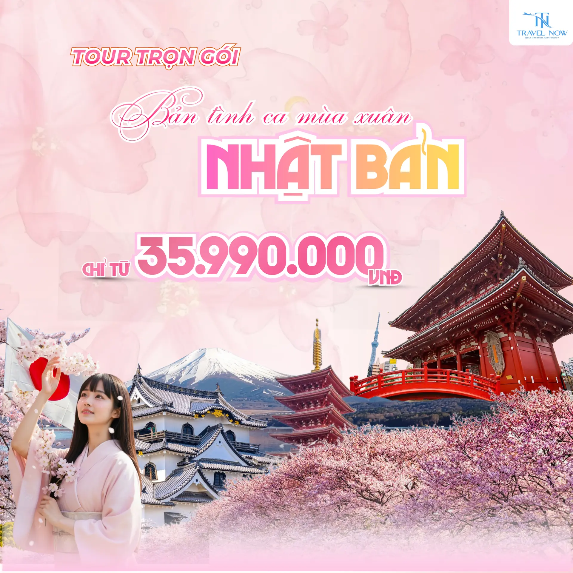 tour nhật bản hoa anh đào