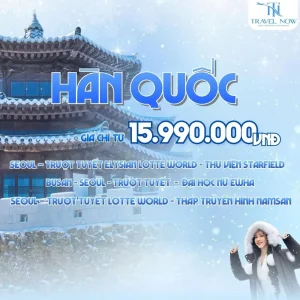 tour hàn quốc tháng 1